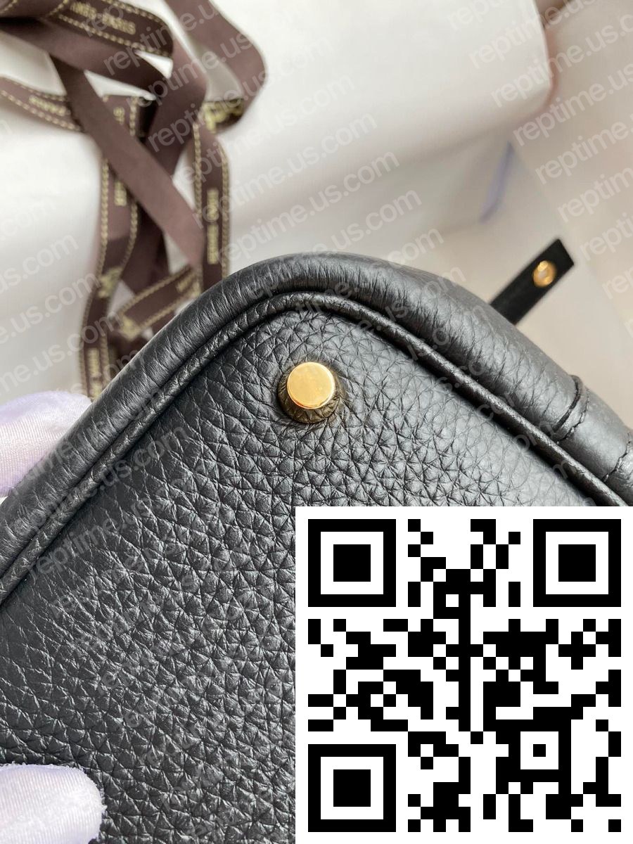 Hermes Picotin Lock 18 Handmade Bag in Black Clemence Leather - Image 8