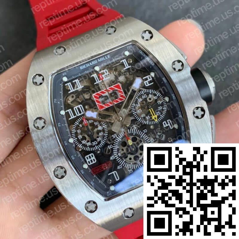 Richard Mille RM011 Red Rubber Strap - Image 2