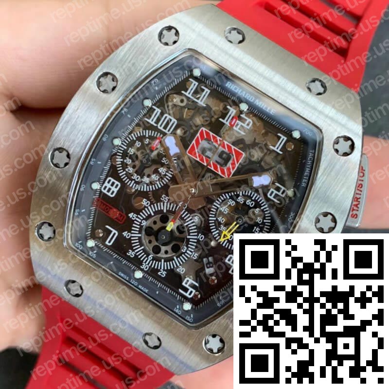 Richard Mille RM011 Red Rubber Strap - Image 3