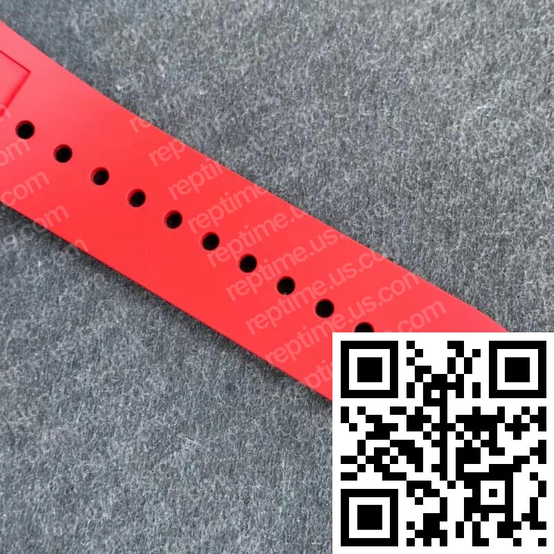 Richard Mille RM011 Red Rubber Strap - Image 6