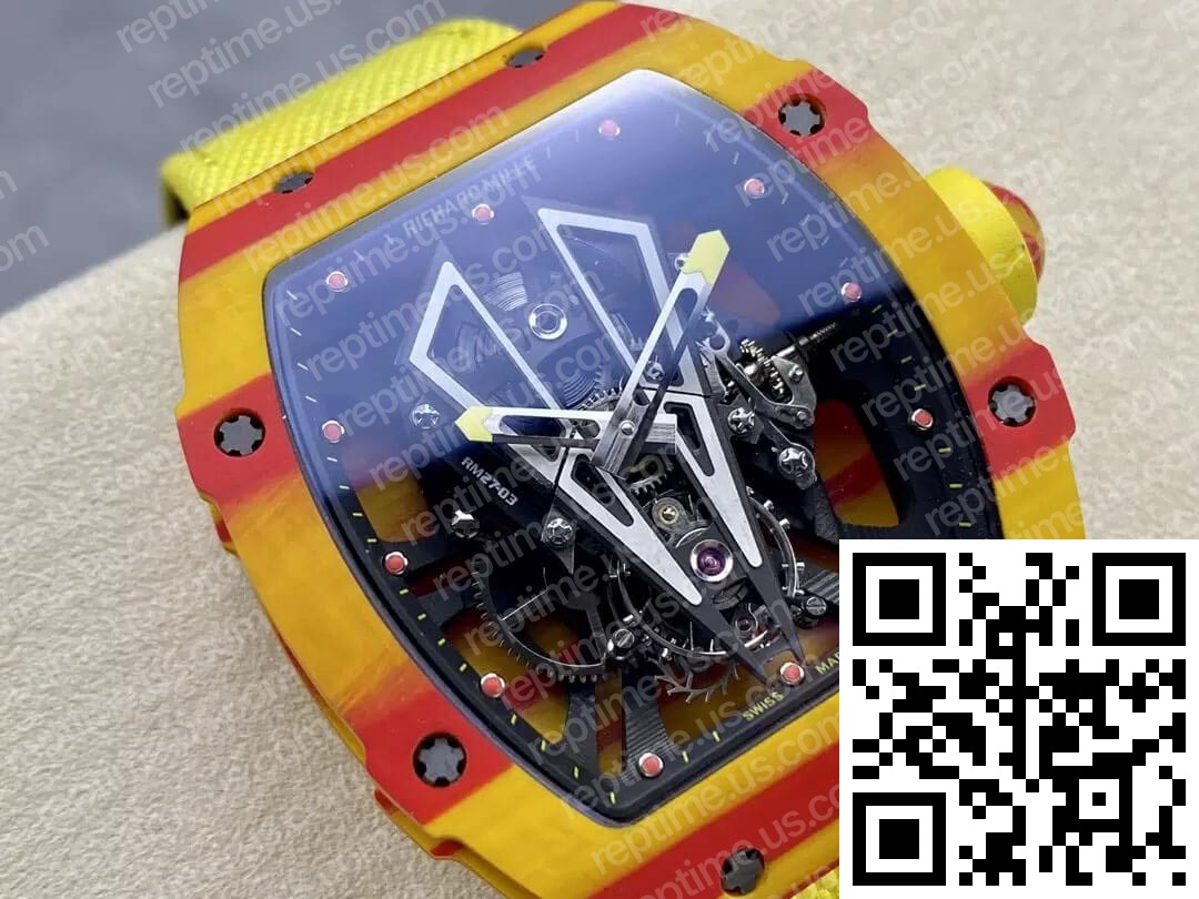 Richard Mille RM27-03 Tourbillon Yellow Strap - Image 8