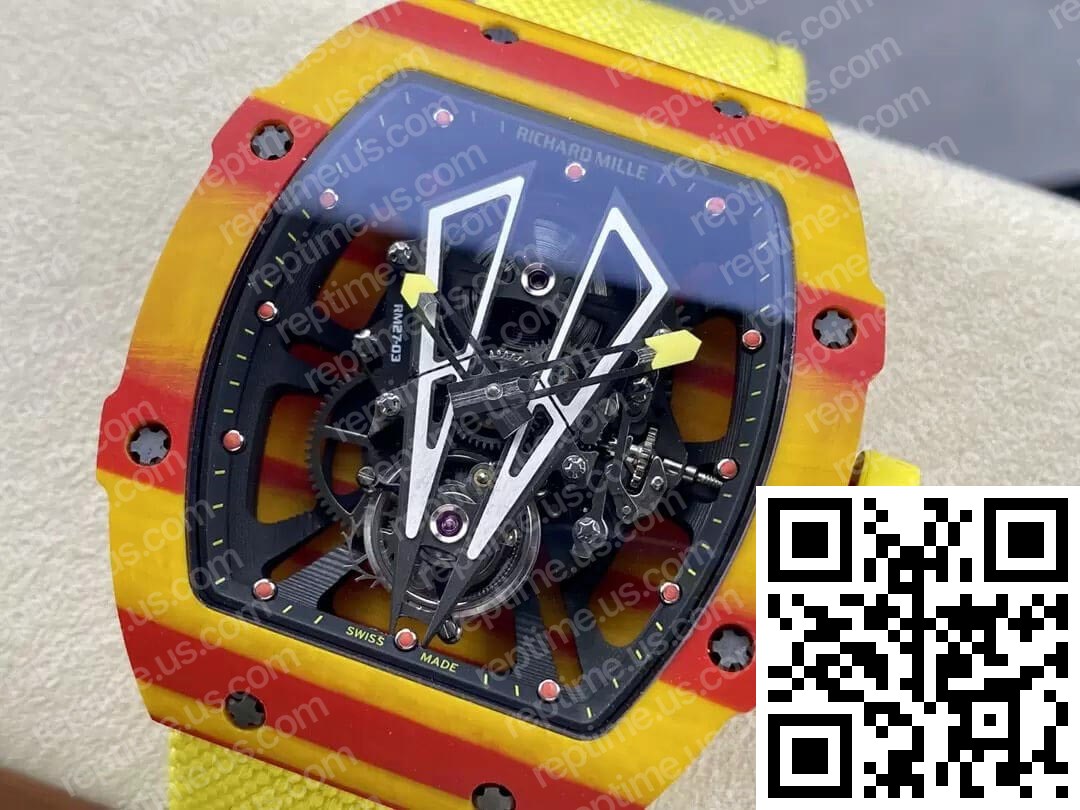 Richard Mille RM27-03 Tourbillon Yellow Strap - Image 9