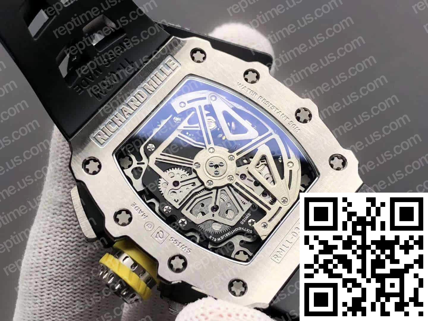 Richard Mille RM11-03 Titanium Case Rubber Strap - Image 3