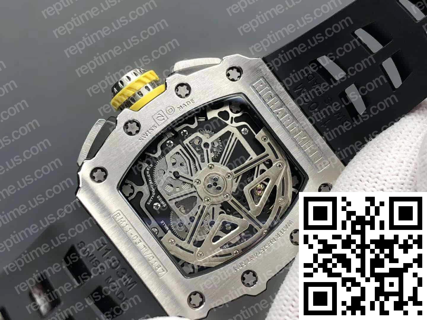 Richard Mille RM11-03 Titanium Case Rubber Strap - Image 4
