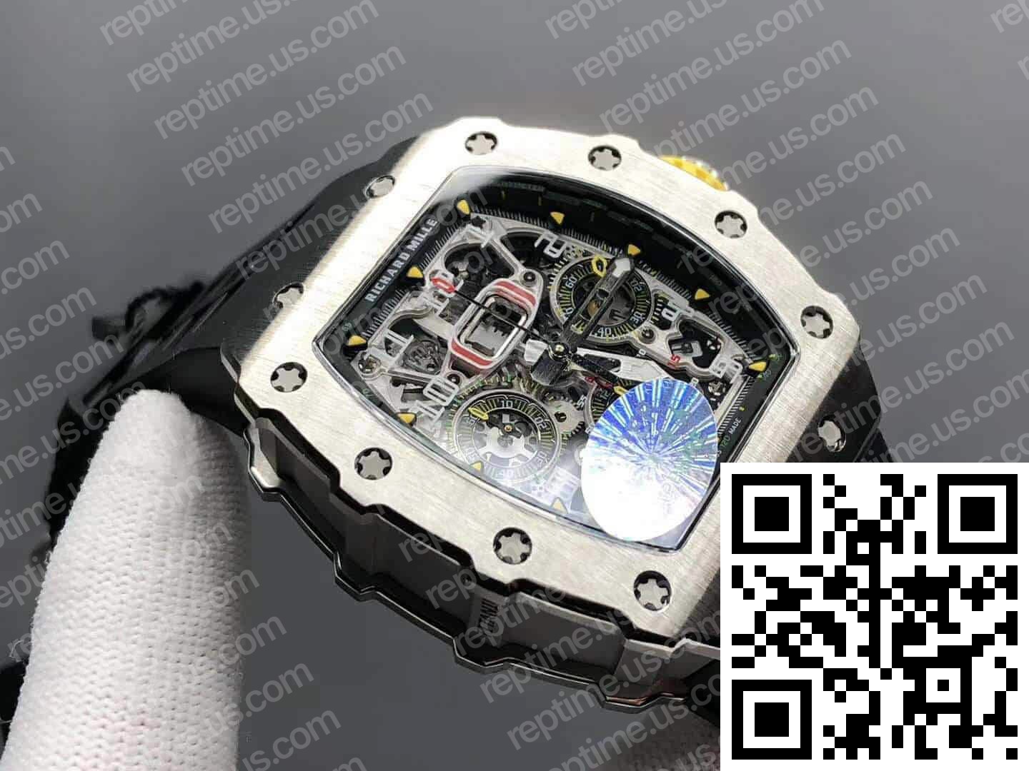 Richard Mille RM11-03 Titanium Case Rubber Strap - Image 5