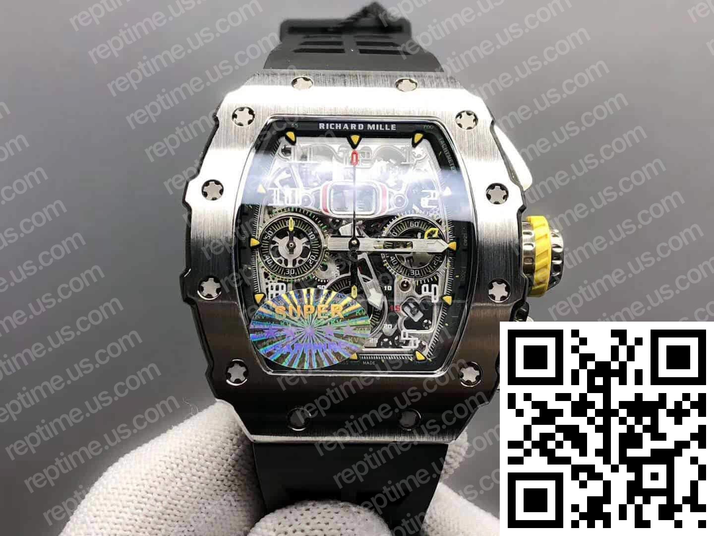 Richard Mille RM11-03 Titanium Case Rubber Strap - Image 7
