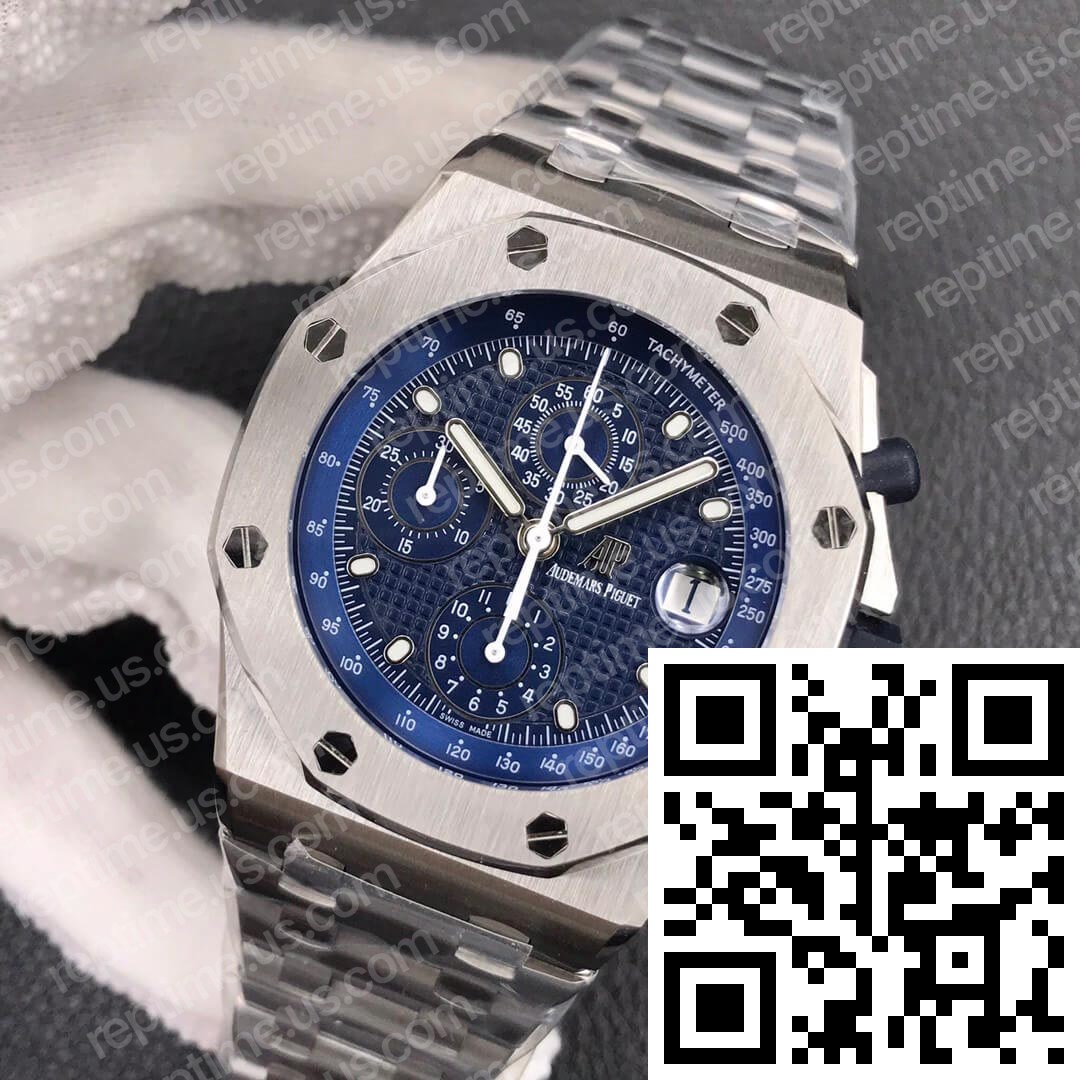 Audemars Piguet Royal Oak Offshore 26237ST Blue Dial - Image 3