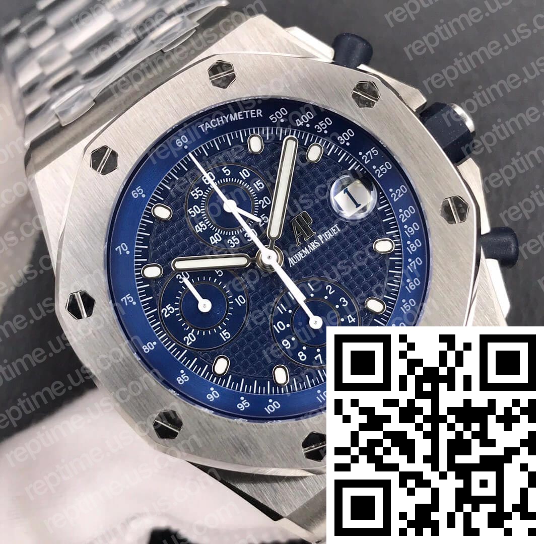 Audemars Piguet Royal Oak Offshore 26237ST Blue Dial - Image 5